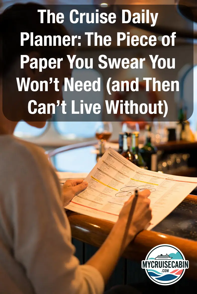 The Cruise Daily Planner: The Piece of Paper You Swear You Won’t Need (and Then Can’t Live Without)