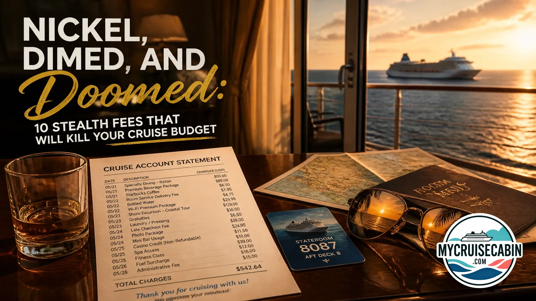 Nickel, Dimed, and Doomed: 10 Stealth Fees That Will Kill Your Cruise Budget