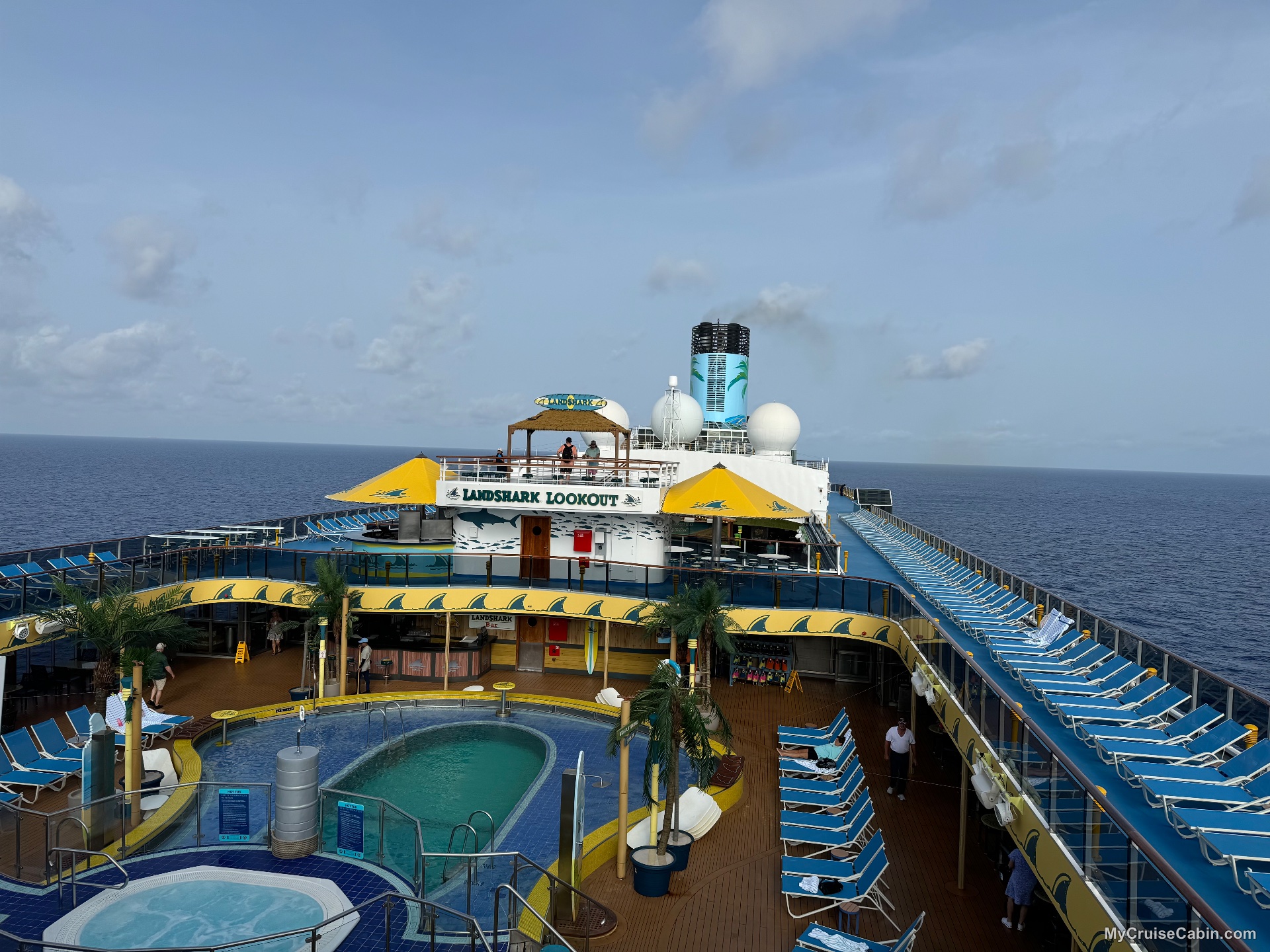 Upper deck and pool deck