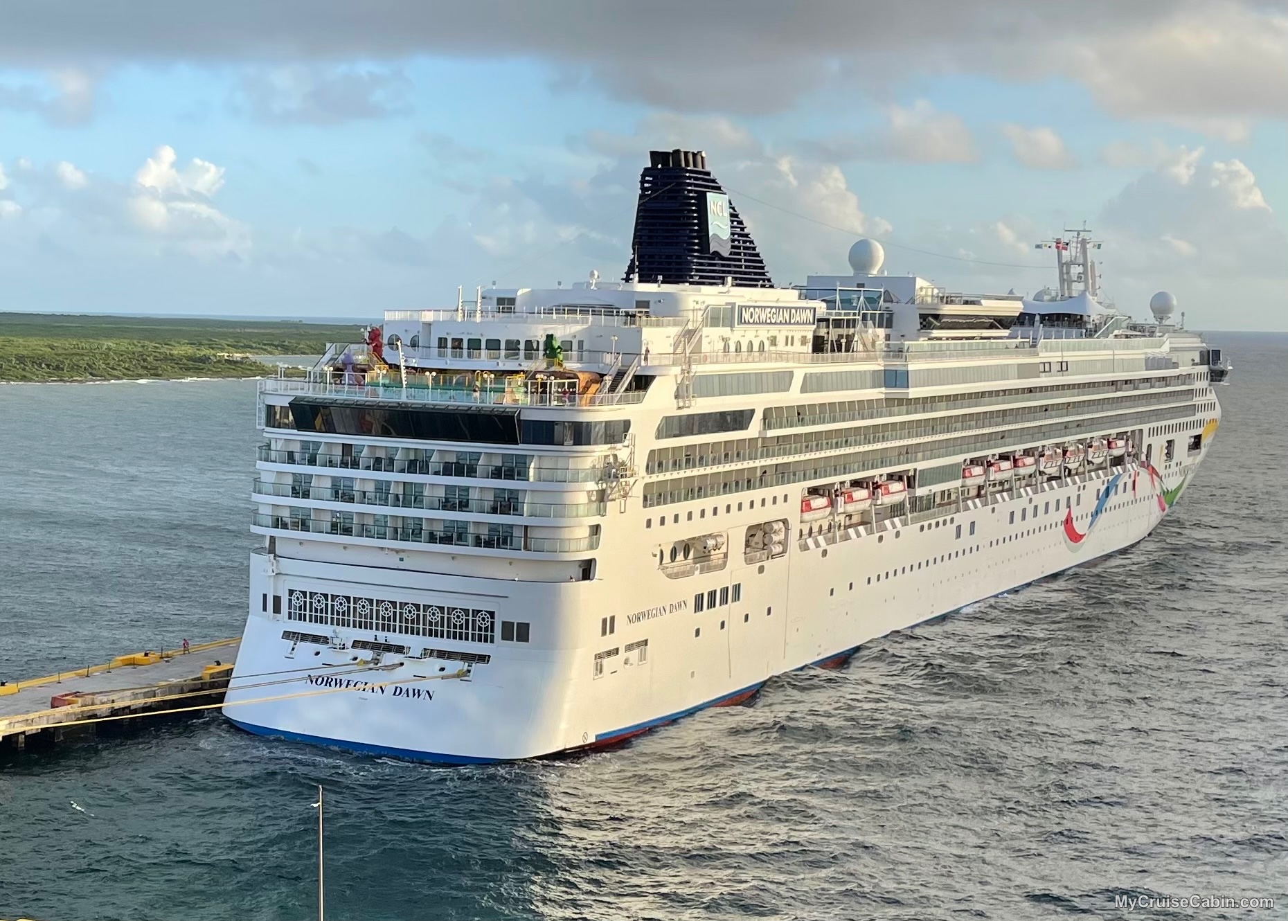 NCL Dawn at dock
