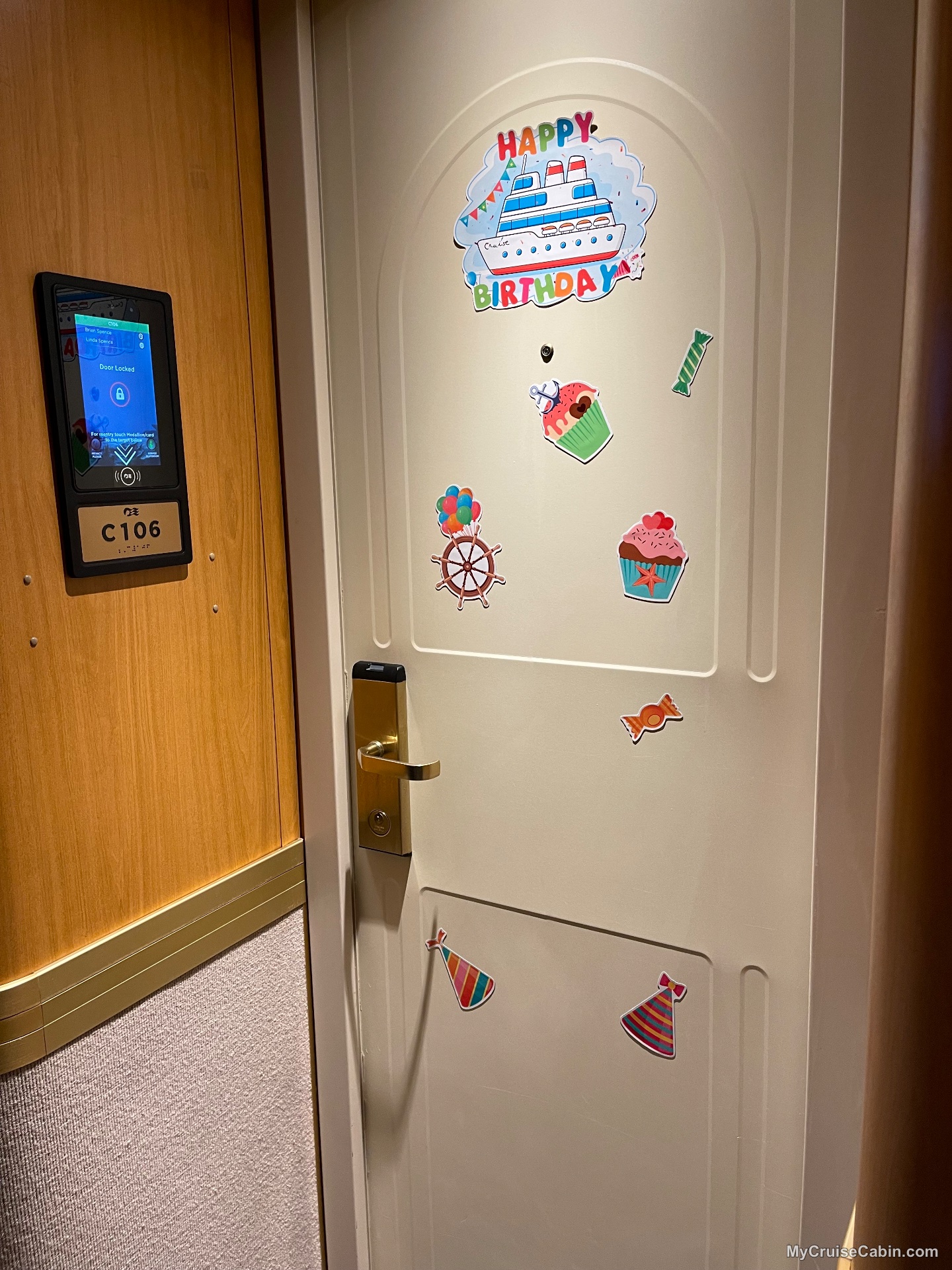 Cabin C106 on Caribbean Princess