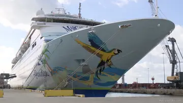 Bow of Paradise from dock