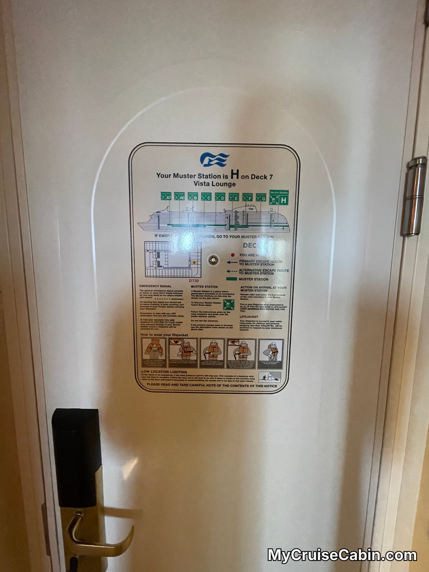 Cabin D730 on Regal Princess