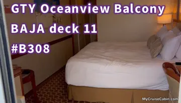 Cabin B308 on Caribbean Princess