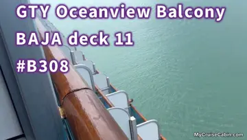 Cabin B308 on Caribbean Princess