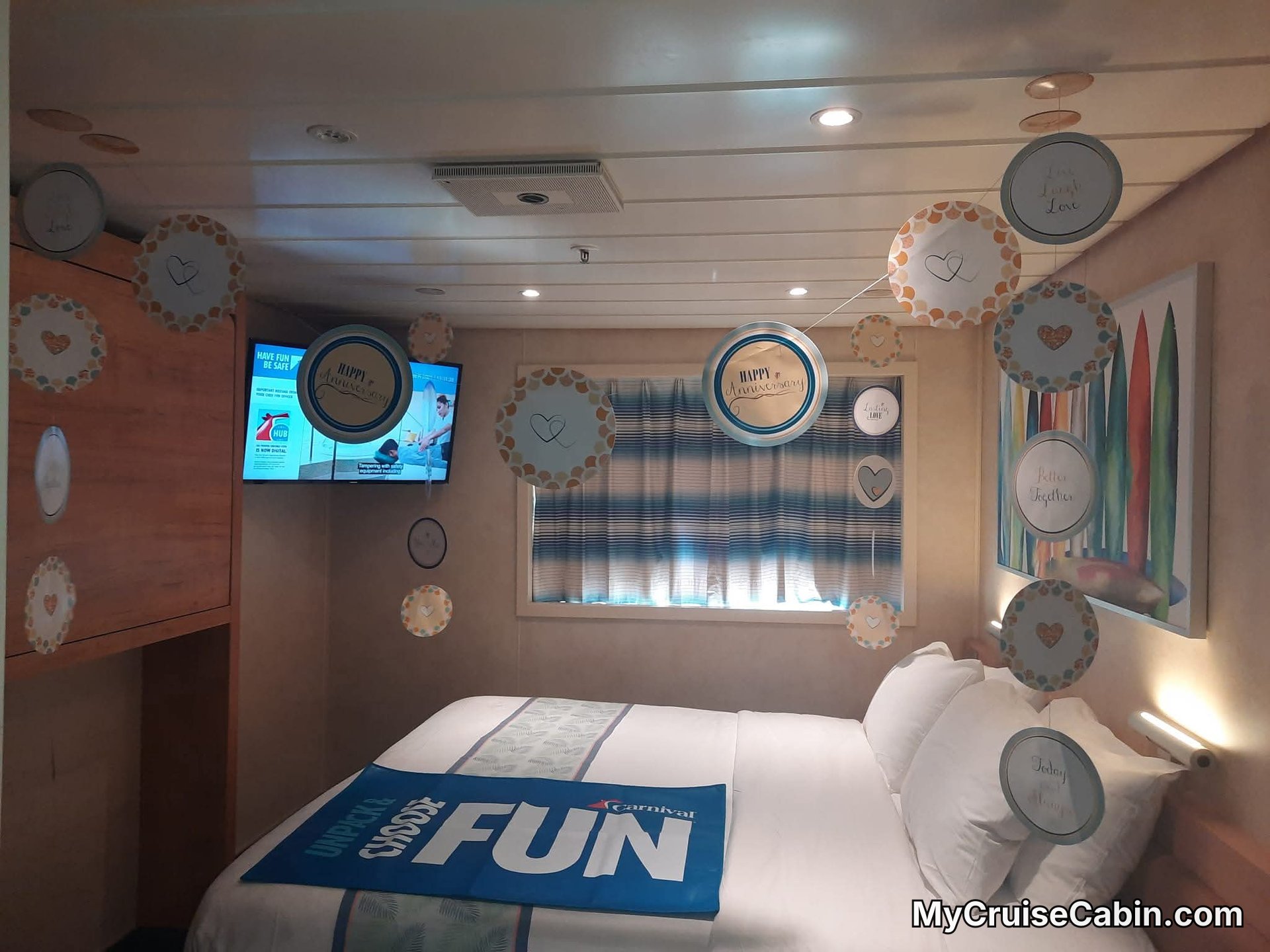 Carnival Elation Cabin E55 - Interior