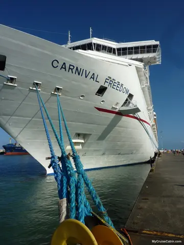 Carnival Freedom at the dock