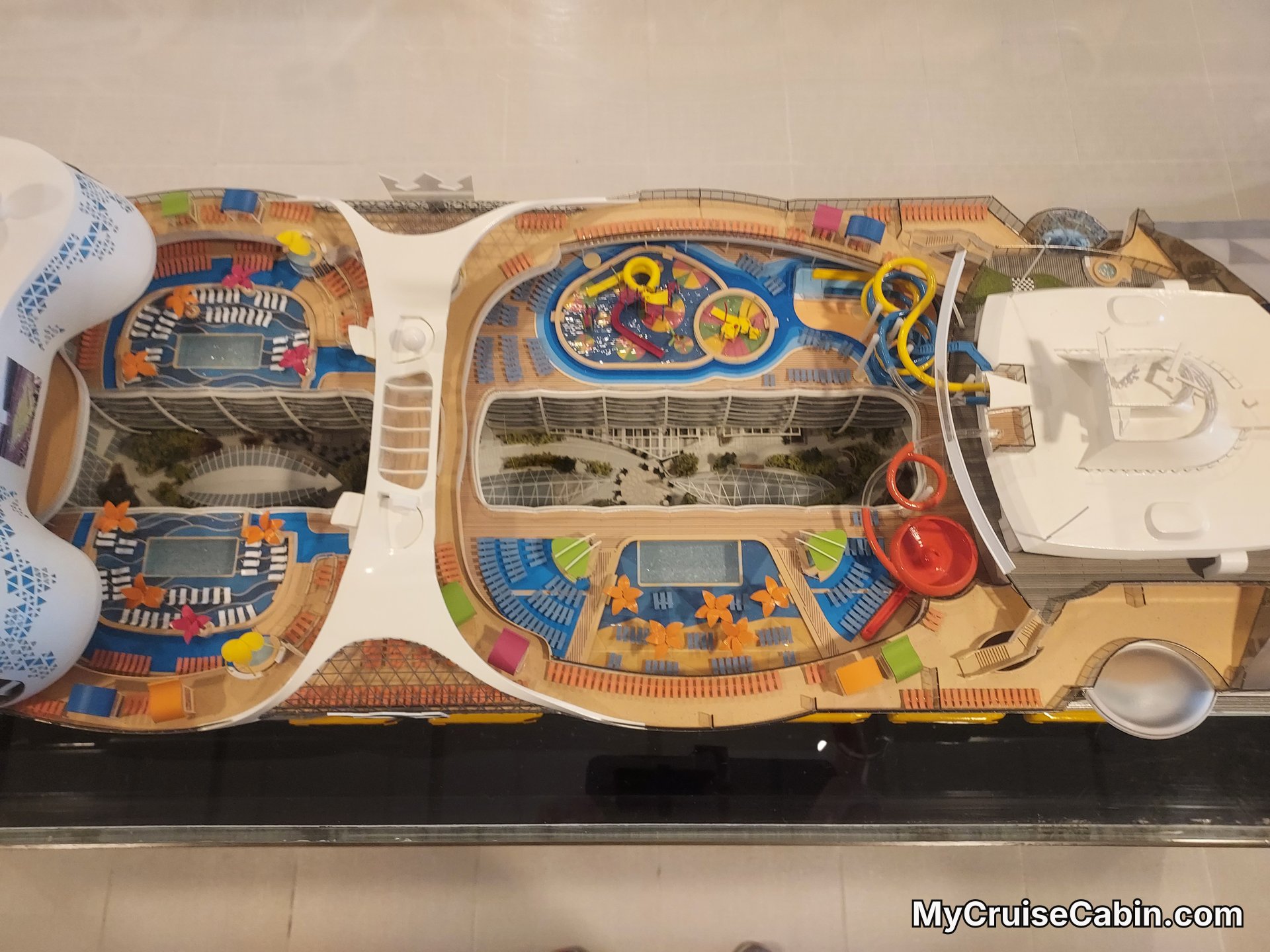 mini replica of the ship