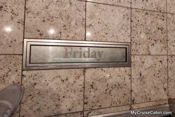Inside Elevator to tell you the day it is