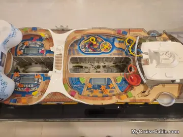 mini replica of the ship
