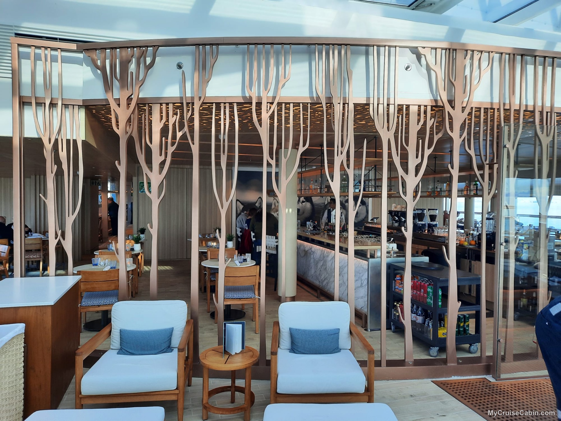 Bar area by the AFT- Aquavit Terrace