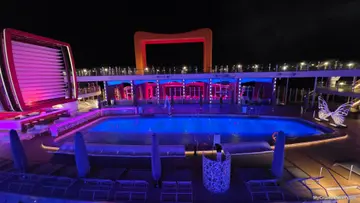 Pool Area After Dark